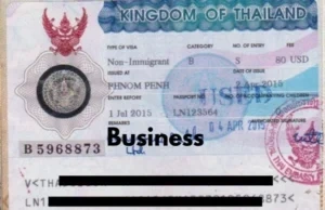 CMLocals Chiang Mai Locals Business Visa stamp official document non-immigrant